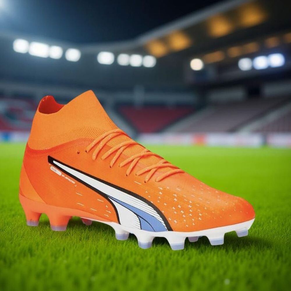 Puma Ultra Pro FG Soccer Cleats Mens Size 10 Orange Speed Boots BNIB